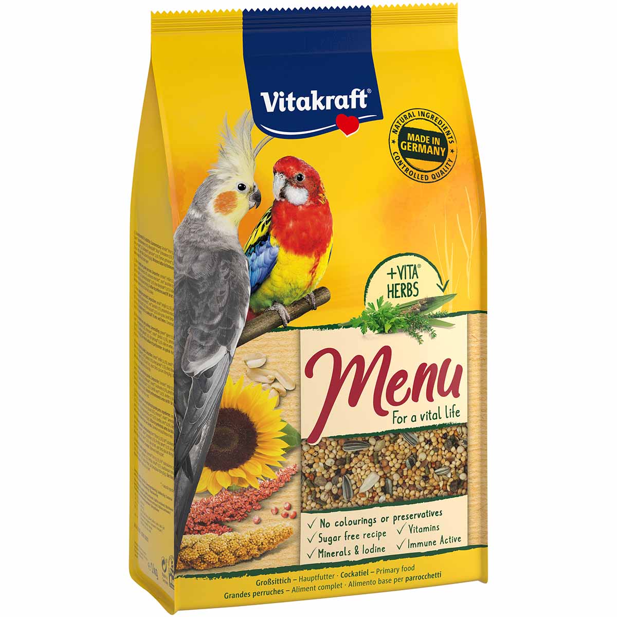 Vitakraft Premium Menü Großsittiche 5x1kg von Vitakraft