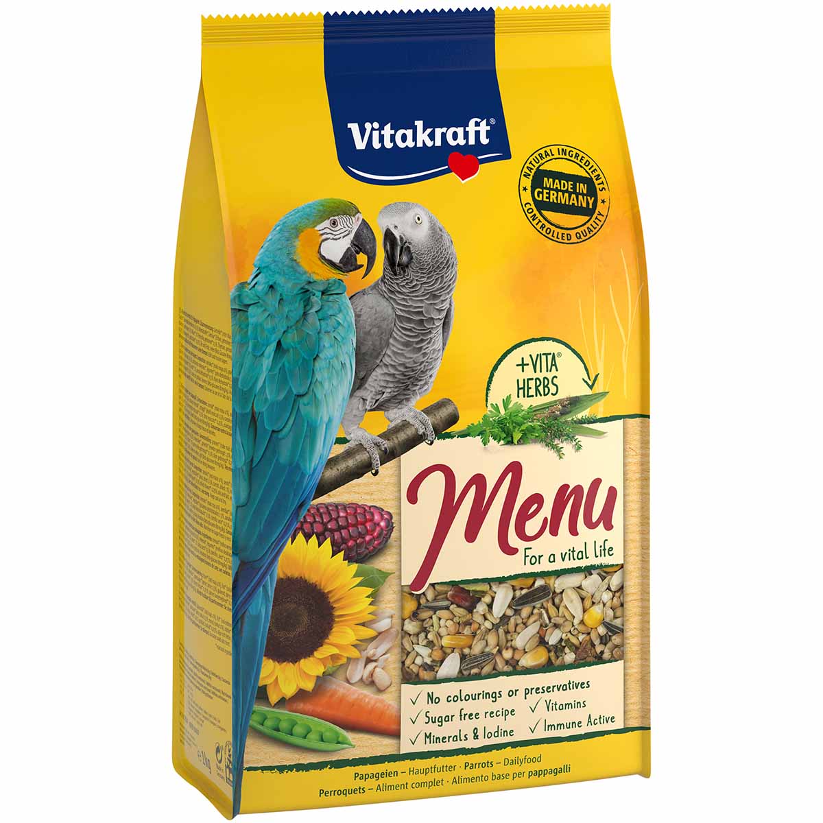 Vitakraft Premium Menü Papagei 5x1kg von Vitakraft