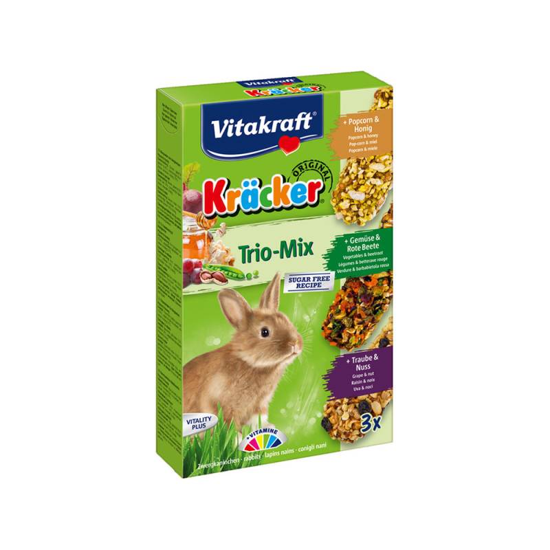 Vitakraft Trio-Mix Kanichen Popcorn, Gemüse & Nüsse - 160 g von Vitakraft