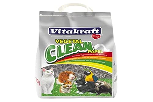 Vitakraft Vegetal Clean Papel, Streu für Kleintiere, mit Geruchskontrolle und Absorptionskapazität (1x 25l) von Vitakraft