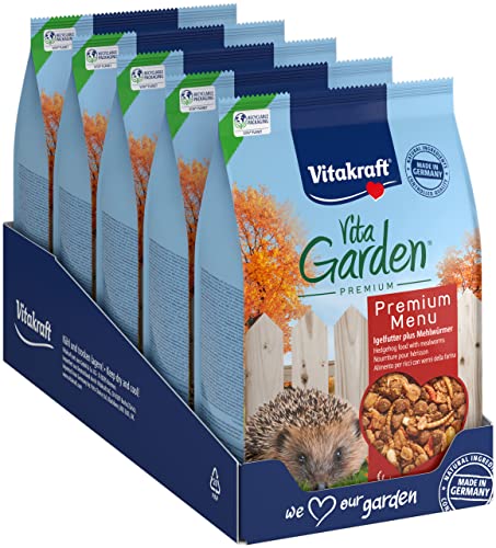 Vitakraft Vita Garden, Igelfutter, mit Vitaminen und Mineralstoffen, für hilfsbedürftige Igel (5x 600g) von Vitakraft