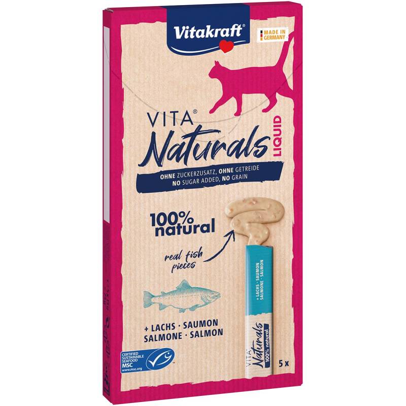 Vitakraft Vita Naturals Liquid Snack Lachs 5 St von Vitakraft