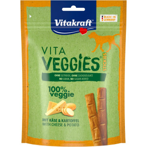 Vitakraft Vita Veggies Sticks Käsegeschmack Hundesnack (80 g) 9 Packungen von Vitakraft