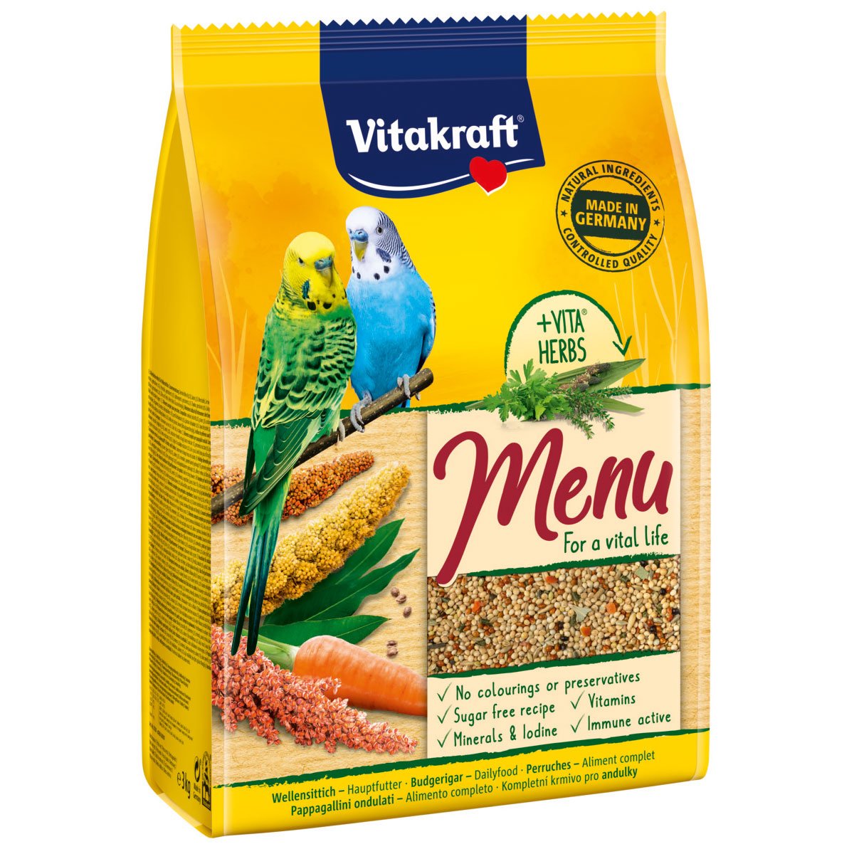 Vitakraft Wellensittich Premium Menü 2x3kg von Vitakraft