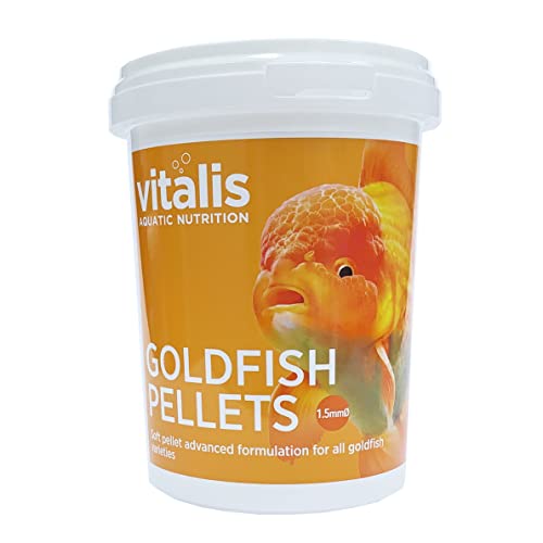 VITALIS GOLDFISCH PELLETS Fischfutter Goldfischfutter - Pelletfutter Granulat-Fischfutter für alle Goldfische und Kaltwasserfische sowie kleinere Teichfische - Teichfutter Fischfutter Hauptfuttermittel Futter für Fische - für Teich und Aquarium (260g) von Vitalis Aquatic Nutrition