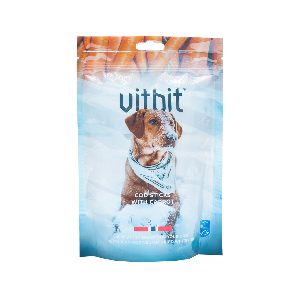 Vitbit Cod Sticks - Carrot - 100 g Vitbit Cod Sticks - Carrot - 100 g von Vitbit
