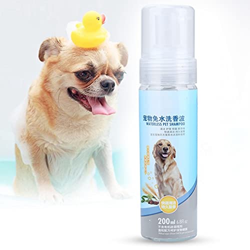 200 ml wasserloses Hundeshampoo, haustierfreundliches wasserloses Shampoo ohne Ausspülen für Hunde, Welpen und Katzen von Vitdipy