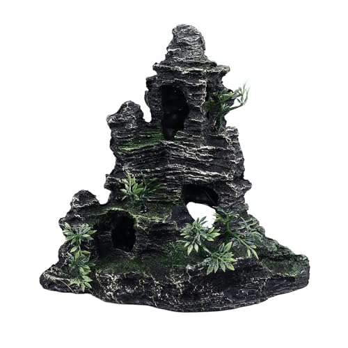 Aquarium Mountain View Stein, Simulation Exquisite Aquarium Dekoration Ornament Landschaftsbau Felsen für Aquarium Aquarium von Vitdipy