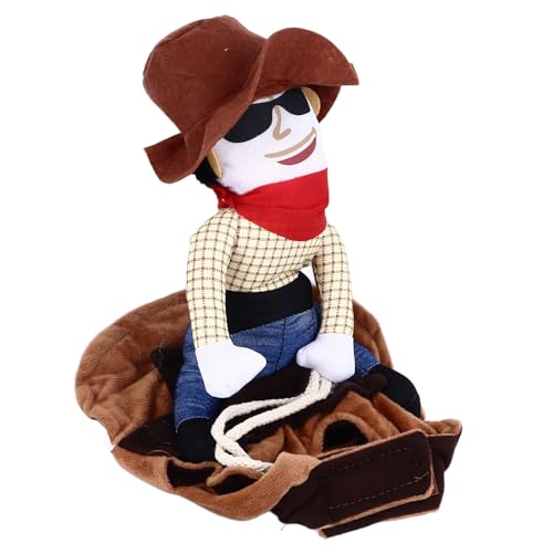 Cowboy-Haustierkostüm, atmungsaktives, bequemes Polyester-Hundetuch, dekoratives, lustiges Haustier-Outfit für Halloween-Tageshaustierkostüm von Vitdipy