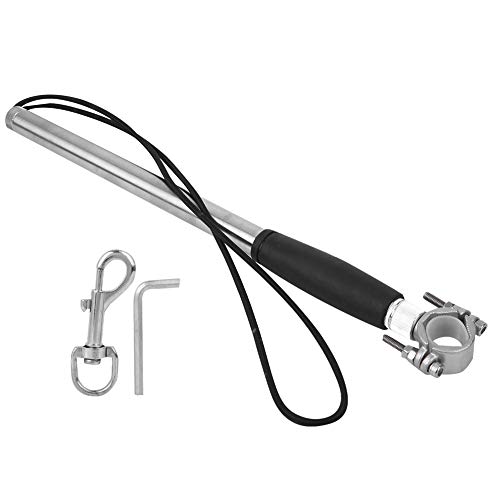 Dog Bike Leash, Stainless Steel Rope Keeper Bike Exerciser with Elastic Traction Belt for Dogs von Vitdipy