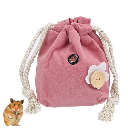 Kleine Haustier-Outgoing-Tasche, leichte, tragbare Flanell-Soft-Outgoing-Tragetasche für Hamster Sugar Glider Eichhörnchen von Vitdipy