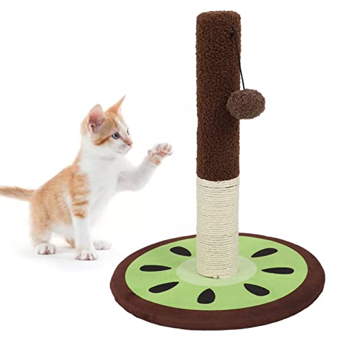 Kratzbaum für Katzen, Premium-Sisal-Kratzbäume mit hängendem Ball, vertikaler Kratzbaum für das Klettern von Katzen und Kätzchen im Innenbereich von Vitdipy