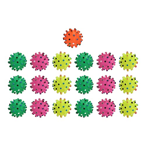 Vitdipy 10Pcs Squeaky Dog Toy Balls, Safe Reliable Cleaning Teeth Dog Soft Stab Balls Toy for Pets Dogs von Vitdipy