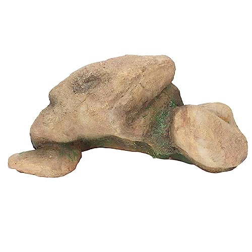 Vitdipy Adorno de Piedra Con Vista a la montaña para acuario, Piedra Artificial realista y sólida Con Vista a la Colina para acuario pequeño von Vitdipy