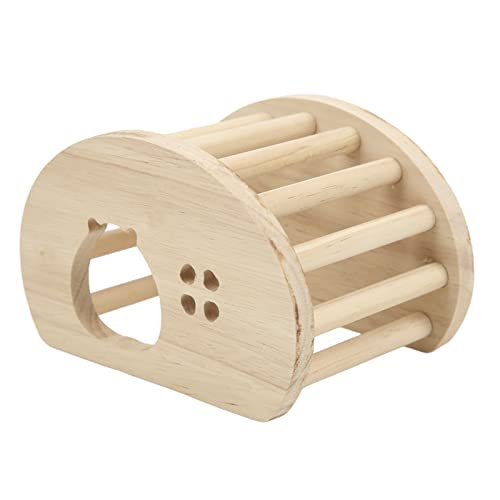 Vitdipy Hamster-Holzhaus, interessantes und stabiles Hamster-Labyrinth-Holzhaus für größere syrische Hamster, Zwergrennmäuse, Mäuse von Vitdipy