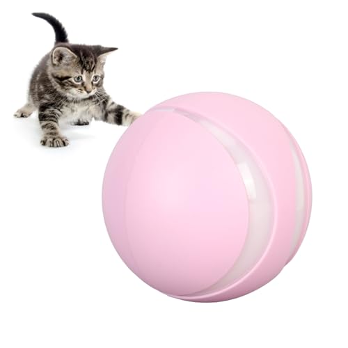 Vitdipy Interaktiver Hundespielzeugball, mit Fernbedienung, Abnehmbarer, wiederaufladbarer USB-Hundeball mit automatischem Rolllicht und LED-Licht für Hunde und Katzen von Vitdipy