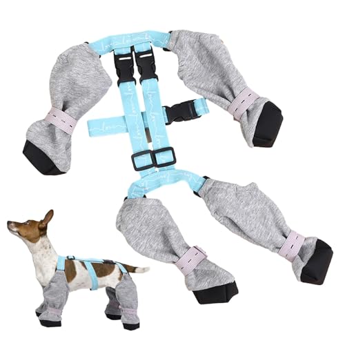 Paw Hundeschuh-Gamaschen – Schneestiefel für Hunde im Winter, Hose für Hunde, Welpen, wasserdicht, verstellbar, mit Pfotenschutz, Stiefel zum im Freien von Vitsrisea