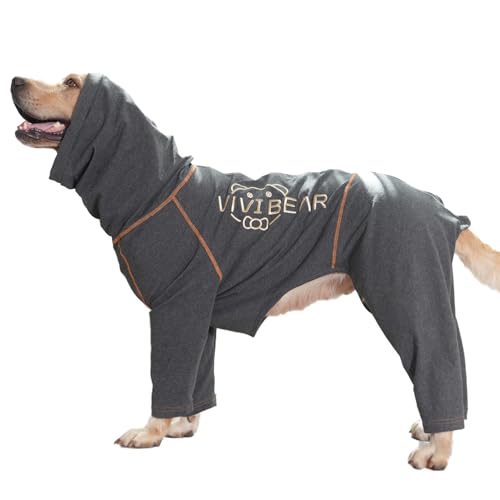 Hund Genesung Anzug Hund Bodysuit nach der Operation Hund Einteiler mit Reißverschluss Hund Chirurgie Erholung Anzug, Hund Neuter Shirt Kegel Alternativen Angst Relief für mittlere große Hunde Pyjamas von Vivi Bear