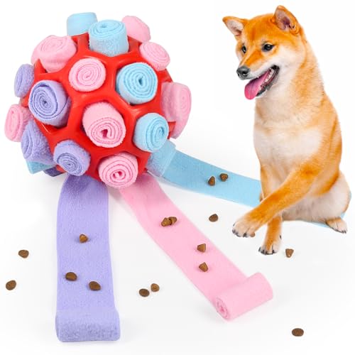 Vivifying Schnüffelball für Hunde, Schnüffelteppich für Hunde Gegen Langeweile und Geistige Anregung, von Vivifying