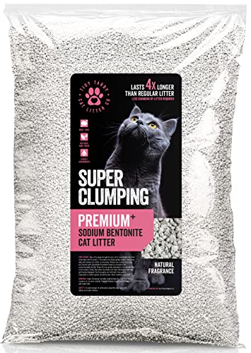 Natürliches super klumpendes Katzenstreu, 20 l, geruchloses Bentonit-Ton, Katzenstreu, hochsaugfähig, ungiftig, Staub- und geruchsarm, Katzensandstreu, Premium-Katzenstreu, klumpend von Vivo Technologies