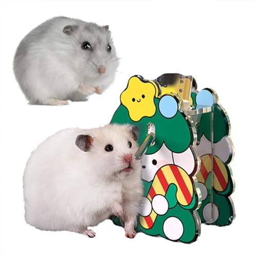 Vjeybv Hamster-Badezimmer, Frettchen-Weihnachtsversteck für Haustier-Hamster, Haustierzubehör für Chinchillas, Frettchen, Igel von Vjeybv