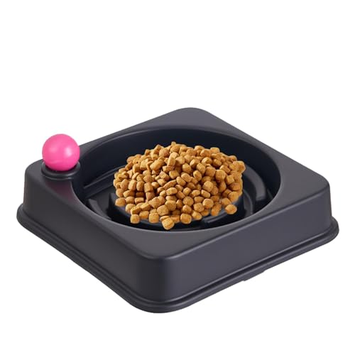 Vjeybv Hund Slow Feeder Bowl, Rutschfester Slow Feeder für Hunde Slow Down Hund Futternapf, Praktische Katze Slow Feeder Puppy Slow Feeder Bowl für Haustiere Hunde Katzen von Vjeybv