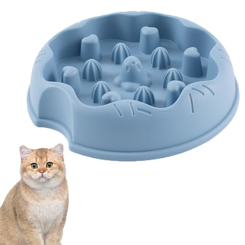 Vjeybv Hund Slow Feeder - Slow Eating Pet Bowl Hunde und Katzen Schüssel - Anti-Rutsch-Futterschale mit Gesunder Ernährung Design, Hunde Katzen Schalen für Trocken- und Nassfutter von Vjeybv