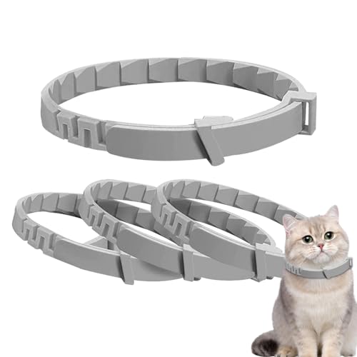 Vjeybv Katzen-Pheromon-Halsband – Katzen-Pheromon-Halsband, beruhigendes Katzenhalsband, lindert Stress, beruhigendes Pheromon-Halsband, Katzen, verstellbar, langlebig, Pheromon-Halsband für kleine, von Vjeybv