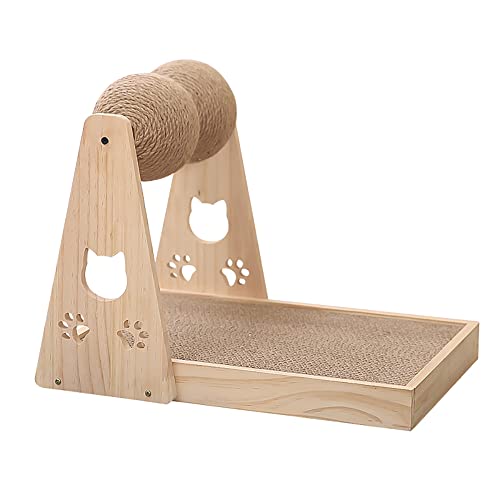 Vklopdsh Katzen Kratzer Pfosten Sisal Massivem Ball Plattenspieler Interaktiv Knirschen die Krallen Katzen Spielzeug Katzen Kratzen Katzen Kratzer Pad von Vklopdsh