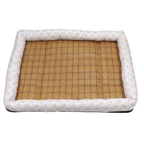 Vllcsla Hundebette Medium Waschbar 50x40CM, Cool Hundebett Matte für Sumer, Rutschfestes Weiches Hundebett Beruhigendes Hundebett, Rutschfestes Haustierbett mit rutschfestem Boden von Vllcsla