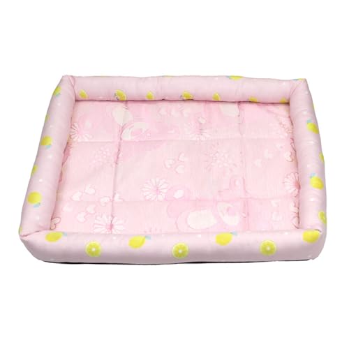 Vllcsla Hundebette Medium Waschbar 50x40CM, Cool Hundebett Matte für Sumer, Rutschfestes Weiches Hundebett Beruhigendes Hundebett, Rutschfestes Haustierbett mit rutschfestem Boden von Vllcsla