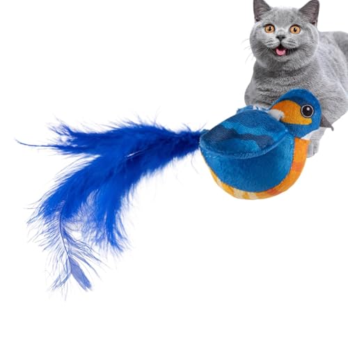 Vllold Flapping Bird Cat Toy | Flapping Wings Chirping Bird | Interactive Realistic Bird Cat Toy, Cat Toy Bird That Flaps, Automatic Cat Toy for Cats Kittens von Vllold