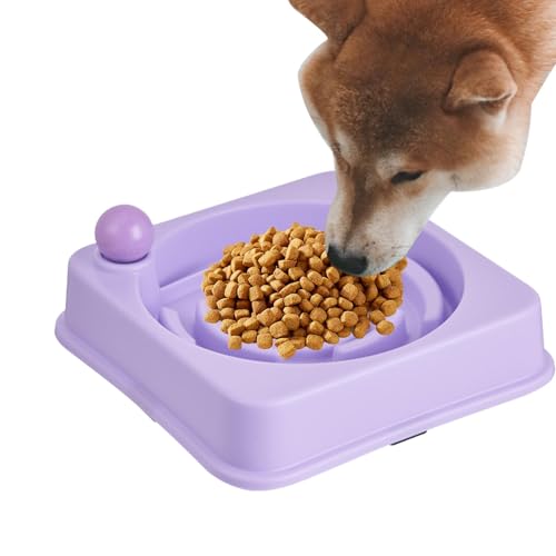 Vllold Hund Slow Feeder Bowl, Slow Feeder Katzennapf Kaufest Slow Down Hundefutter Slow Feeder Bowl Stabiler Welpe Slow Feeder Bowl für Haustiere Hunde Katzen von Vllold