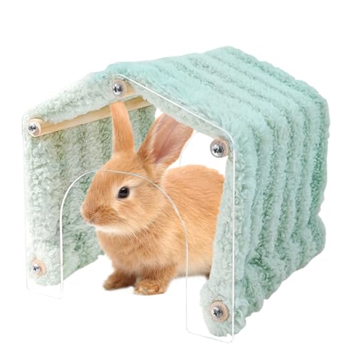 Vllold Tierversteck-Tunnel für den Innenbereich, Tierversteck-Tunnel mit Acryl-Tür, gemütliches Plüschhaus, Kau-Ruhe-Lebensraum, Dekoration für drinnen und draußen, Käfig für Hamster, Igel, Chinchilla Vllold Tierversteck-Tunnel für den Innenbereich, Tierversteck-Tunnel mit Acryl-Tür, gemütliches Plüschhaus, Kau-Ruhe-Lebensraum, Dekoration für drinnen und draußen, Käfig für Hamster, Igel, Chinchilla von Vllold