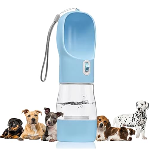 Auslaufsichere Haustier-Wasserflasche – tragbare Trink- und Fütterungslösung für Hunde, Katzen und mehr – ideal für Spaziergänge, Wanderungen und Reisen von Vlue Pet