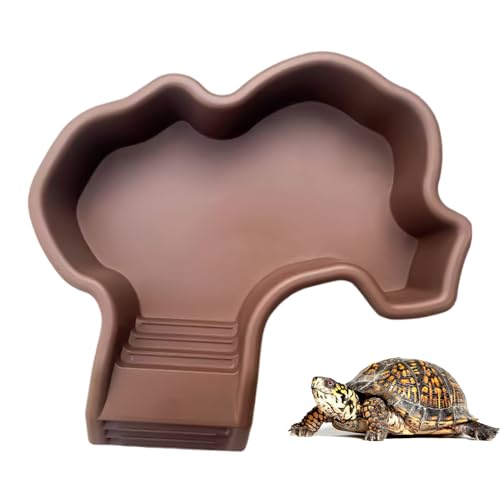 Vmiorzq Schildkröten Wasserschale - Terrarium Lebensraum Schildkröten-Badebecken | Sonnenplatz Antirutsch-Dekorationsbecken Aquarium-Deko für Bartagame Echsen Geckos Einsiedlerkrebse Vmiorzq Schildkröten Wasserschale - Terrarium Lebensraum Schildkröten-Badebecken | Sonnenplatz Antirutsch-Dekorationsbecken Aquarium-Deko für Bartagame Echsen Geckos Einsiedlerkrebse von Vmiorzq