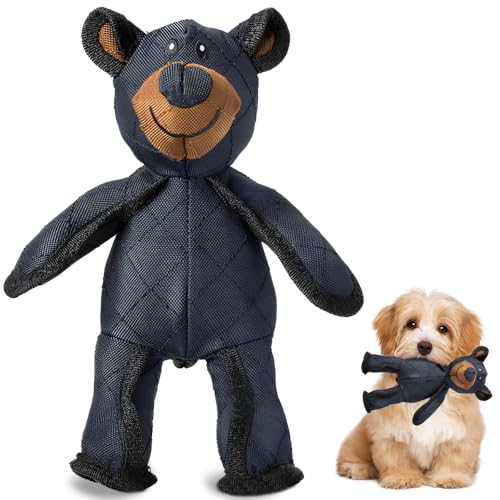 Vmxlso Hundespielzeug Quietschend Bär, Hundespielzeug Welpen mit Eingebauten Quietscher, Nylon Kauspielzeug Hund Kleine, Interaktives Dog Toy Bear für Welpe zum Spielen von Vmxlso