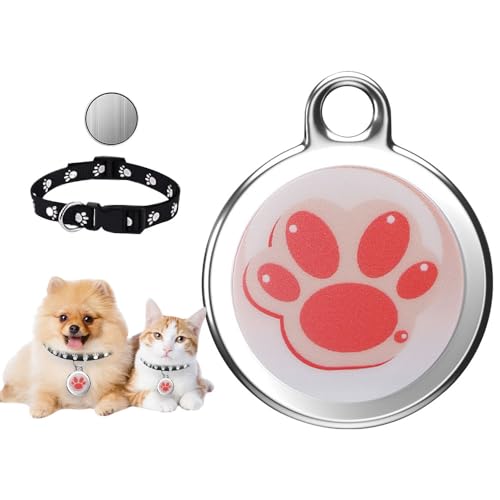 Vmxlso Mini GPS Katze Tracker/Hund Tracker, Katze GPS Tracker, Katze Tracker GPS Halsband für kleine Katzen, Echtzeitortung Haustier Tracker für Katzen Hunde, Wasserdicht GPS Tracker für Katzen Hunde von Vmxlso