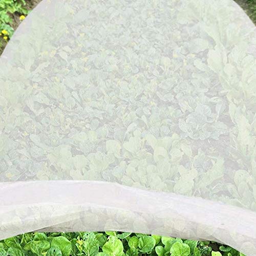 Voarge Gartennetz Gemüsenetz Insektennetz, für Pflanzen Thermovlies Gartenvlies Garten, Winterschutz für Pflanzen Überwinterung, Frostschutzhaube für Pflanzen, Frostresistenter, 9 x 1,6 m von Voarge