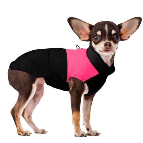 Voarge Winter Warm Pet Hund Kleidung, wasserdichte Hundemanteljacke, Haustier Kleidung Winterjacke Hunde Mantel für Kleine Mittlere Große Hunde Rosa, L von Voarge