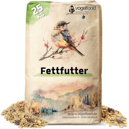 Fettfutter 25 kg eine Leckerei für Wildvögel von Vogelfood wir sind gut zu Vögeln