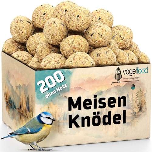 200 Stück ohne Netz Meisenknödel Marke "Vogelfood" Vogelfutter Wildvogelfutter Ganzjahresfutter Fettfutter von Vogelfood wir sind gut zu Vögeln