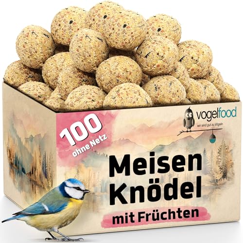 100 x 90 g = 9 kg Meisenknödel mit Früchten ohne Netz von Vogelfood