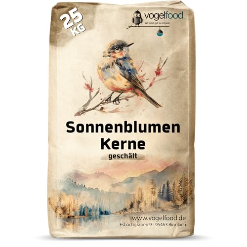 Vogelfood 25 KG Sonnenblumenkerne geschält Vogelfutter von Samore GmbH von vogelfood wir sind gut zu Vögeln