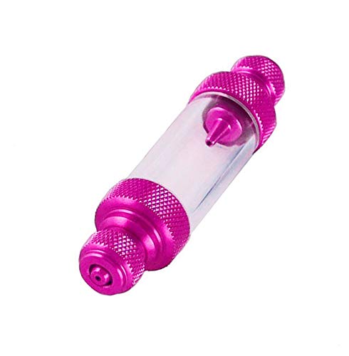 Vogueing Tool Blasenzähler Doppelkopf CO2 Blasenzähler Aquarium Luftpumpe Zubehör Fischtank Werkzeug für Kohlensäure Messung (Rose Red) von Vogueing Tool