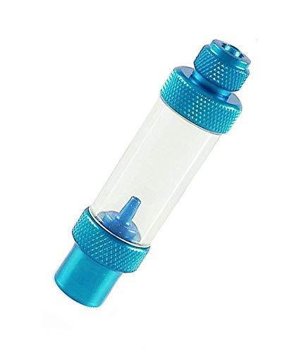 Vogueing Tool Blasenzähler Einzelkopf CO2-Blasenzähler Aquarium Luftpumpe Zubehör Aquarium Werkzeug zur Kohlendioxidmessung (Blau) von Vogueing Tool