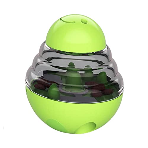 Voiakiu Dog Tumbler Leaking Food Toy - Futterspender mit Zwei Leckagelöchern - Leakage Food Ball für Hunde Katzen Intelligenztraining Übungsspielzeug von Voiakiu