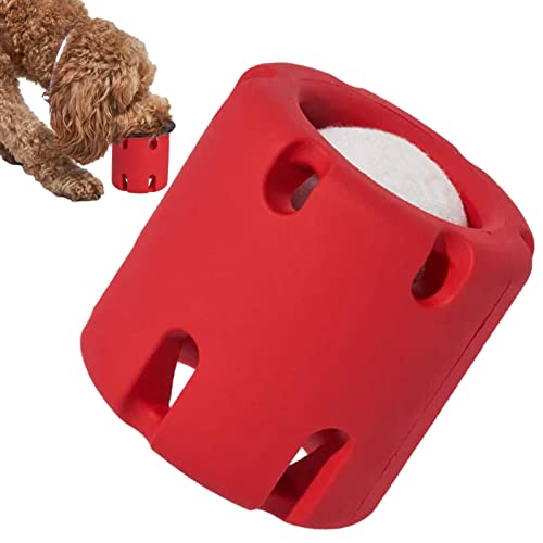 Voiakiu Tennis Tumble Puzzle Toy, Interaktives Spielzeug Für Hunde, Training Der Zahnreinigung, Hütebälle, Haustier-Lernspielzeug Für Kleine Und Mittelgroße Hundewelpen von Voiakiu