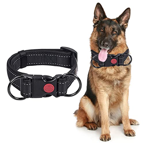 Voiakiu Verstellbare Hundehalsbänder - Reflektierendes Hundehalsband mit Schnellverschluss - Nylon-Haustierhalsbänder für kleine, mittelgroße Hunde, Lauftraining, schnell zu lösen von Voiakiu