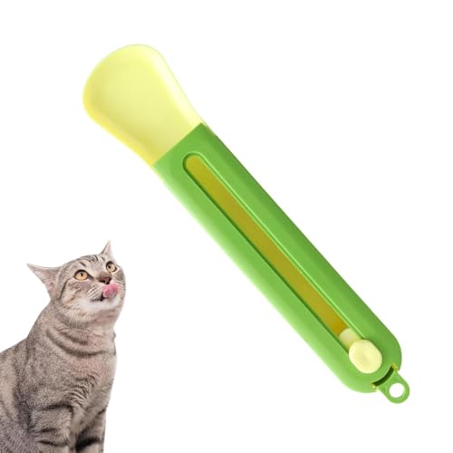 Futterspender für Katzen, Dosenfutter für Katzen, Löffel - Ergonomischer Quetschlöffel - Robuster Futterspender für Katzen, Nassfutter, flüssiger Snack, Püree, Fütterung von Heimtierbedarf von Voihamy